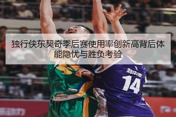 独行侠东契奇季后赛使用率创新高背后体能隐忧与胜负考验